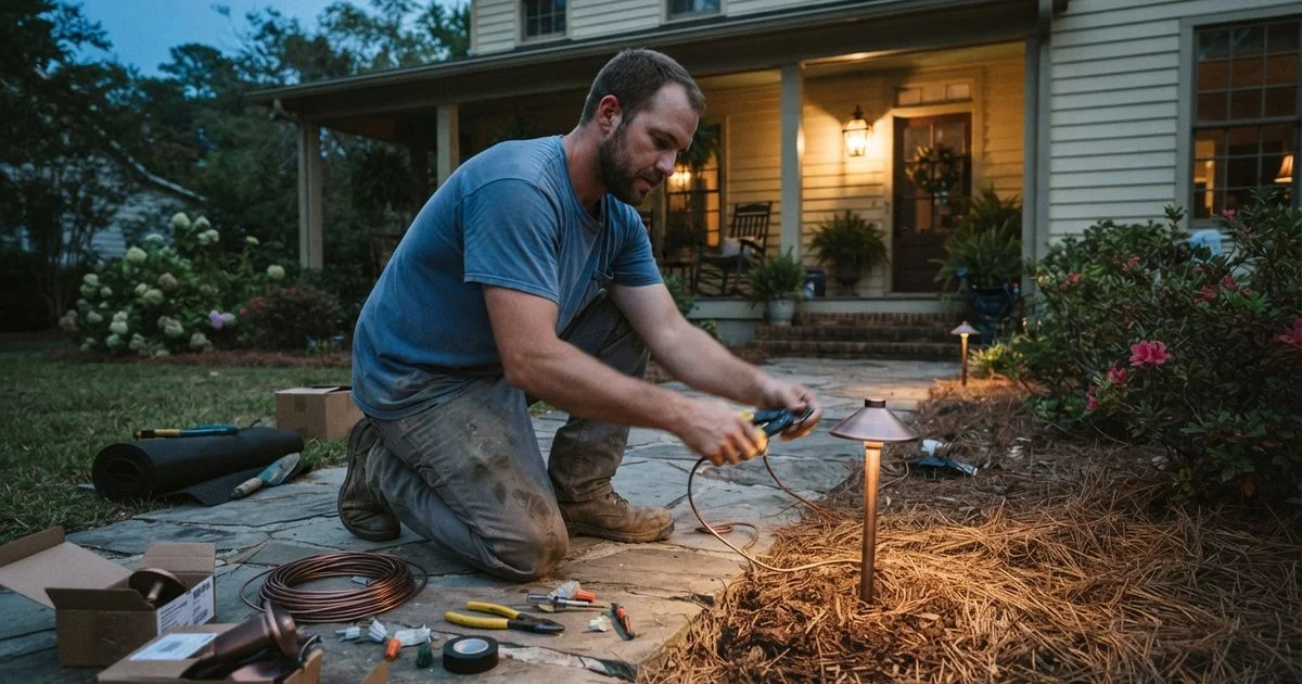 Outdoor lighting and fall-risk safety around your home